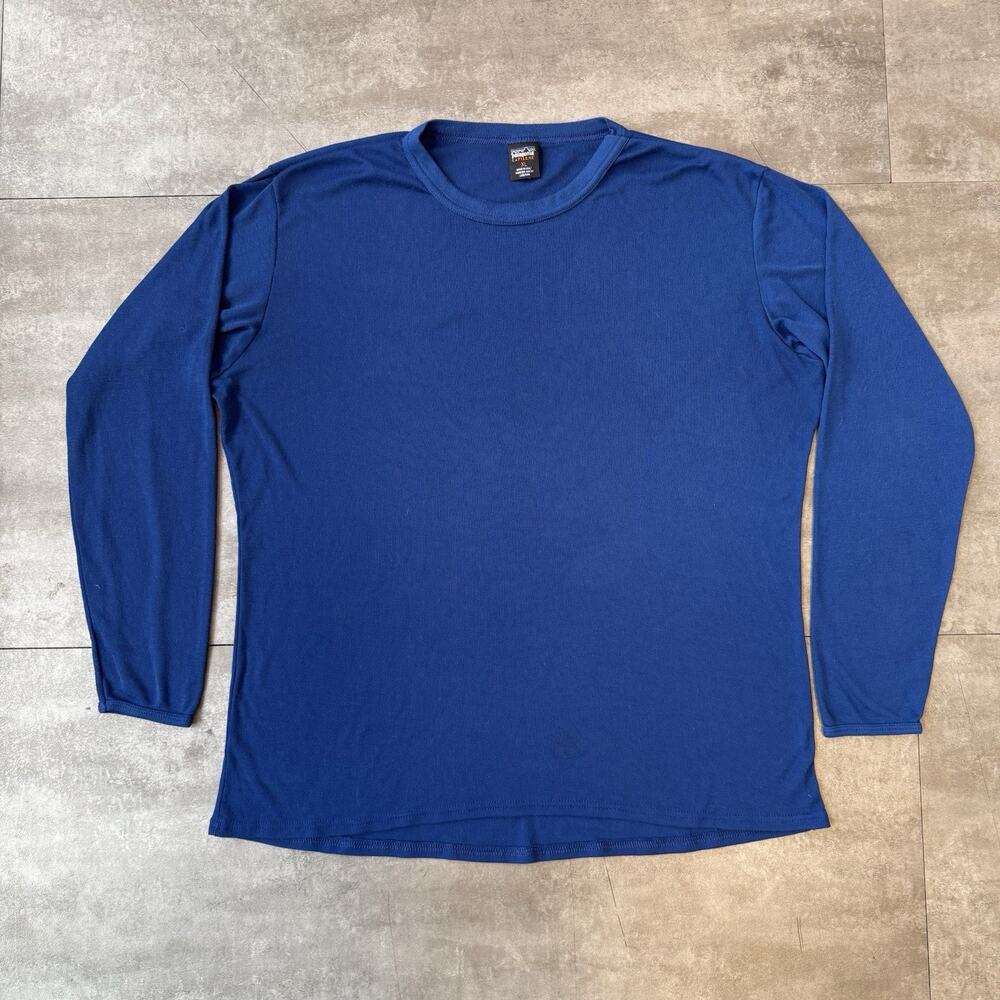 Vintage Patagonia Capilene Shirt Mens XL Blue Long Sleeve Layer USA Made 90s